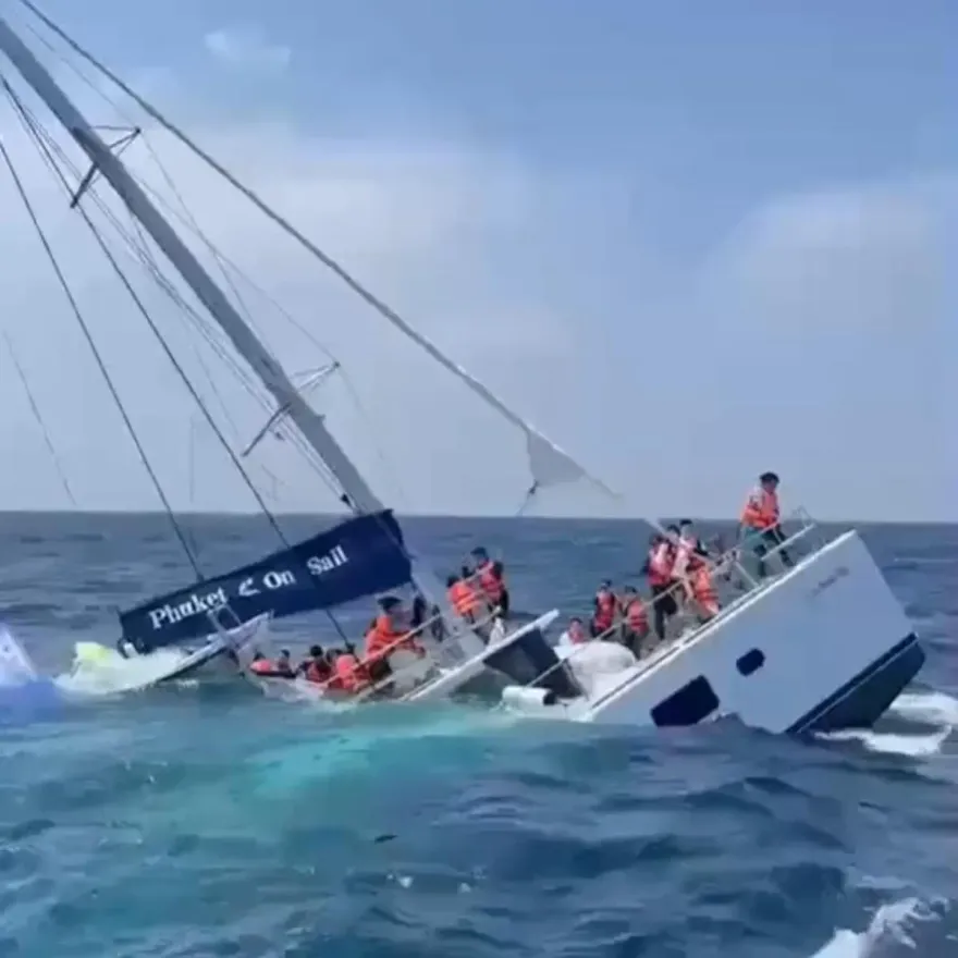 影/惡海吞觀光船！普吉島驚傳沈船「33陸客命大獲救」