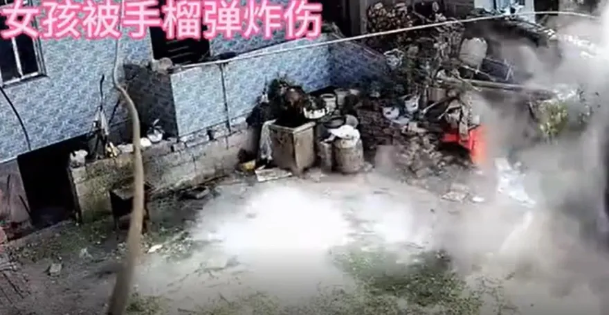 影/砰巨響！陸女童「誤拉手榴彈」引爆　彈片嵌腿噴血