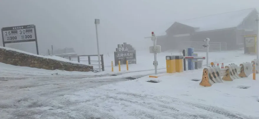 影/合歡山零下低溫急凍！積雪仍有11.5cm　夢幻銀白世界曝光