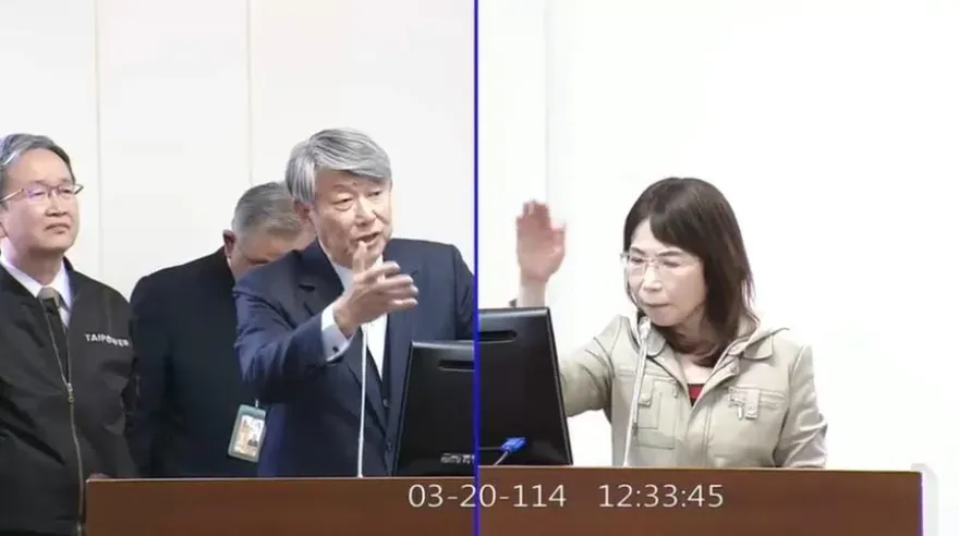 批台電四接隱匿資料要求「封起來」！陳昭姿「拍桌」嗆郭智輝藐視國會