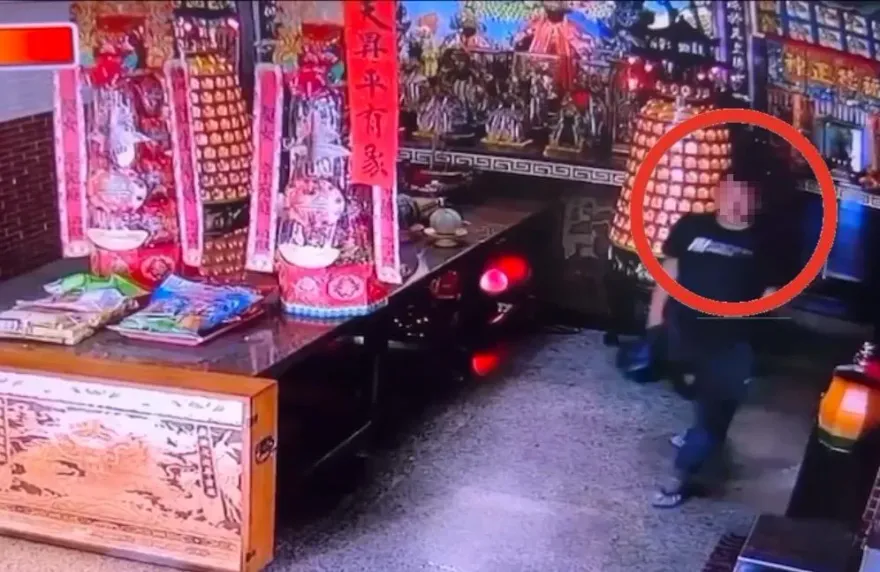 影/高雄「頭皮縫線男」闖宮廟偷香爐！屢犯不改身分曝