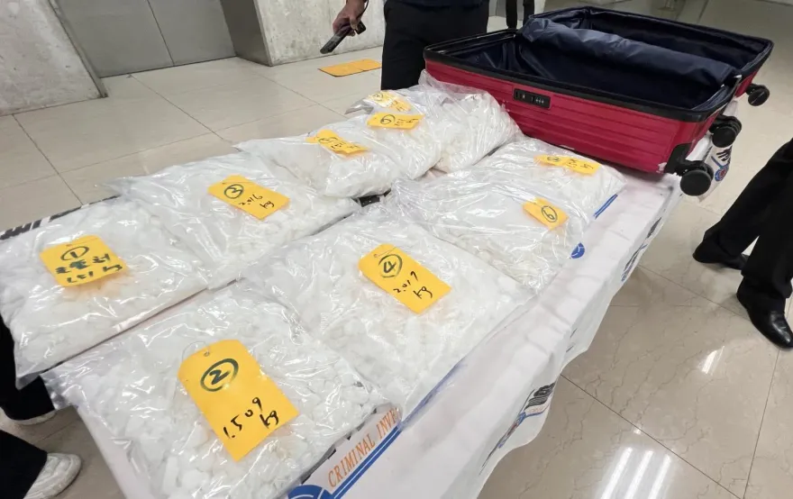 港籍男行李箱裝滿15公斤K毒　桃園轉機遭警攔截逮獲