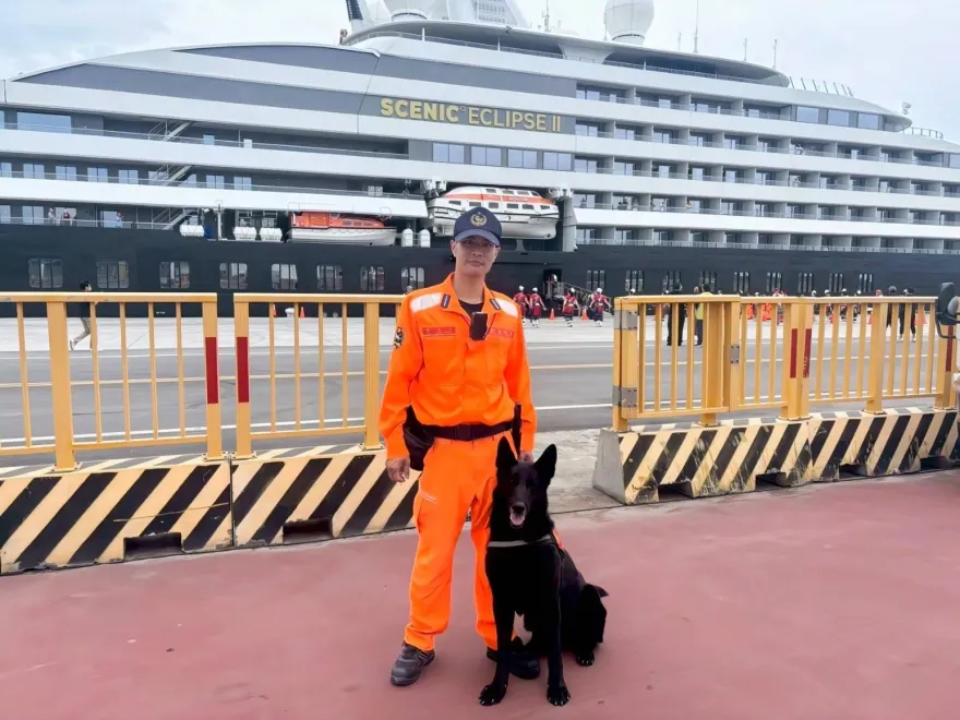 無聲英雄守護國門！　海巡偵搜犬「鐵諾」光榮退役