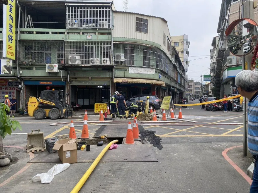 疑施工不慎！台中大里瓦斯氣爆意外　釀8人燒燙傷
