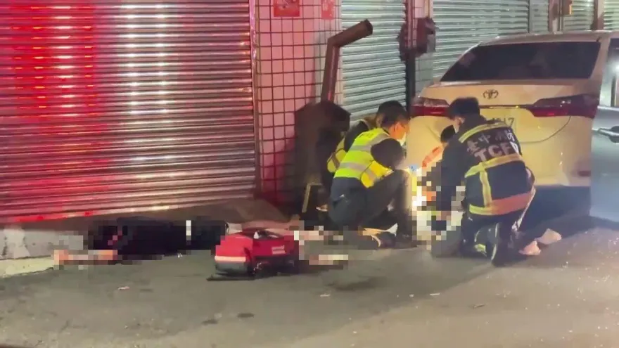 影/為了1萬2！台中18猴持狼牙棒、西瓜刀血戰　 1人命危