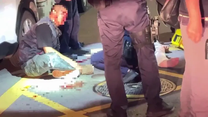 影/狼牙棒殺人！台中討債衝突街頭成血海　6傷、5人倒地