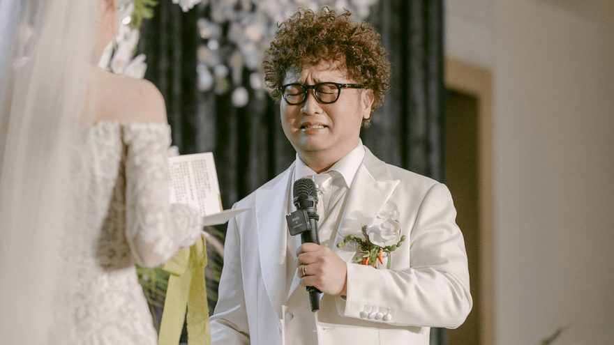 納豆婚禮誓詞超催淚！告白依依「把我從墳墓救回來」