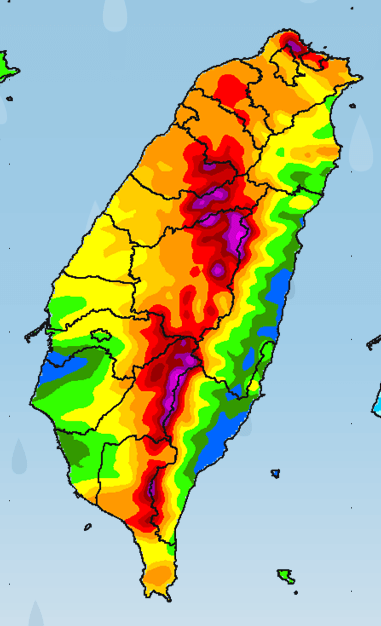 鋒面甩雨彈！全台明早變成「一片紅」　中部以北、澎金馬防大雨