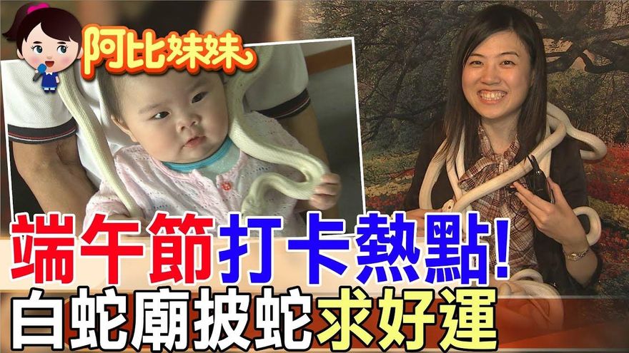 阿比妹妹/桃園白蛇廟「披蛇求財」儀式超狂！他從菇農變身「國際物流業老闆」
