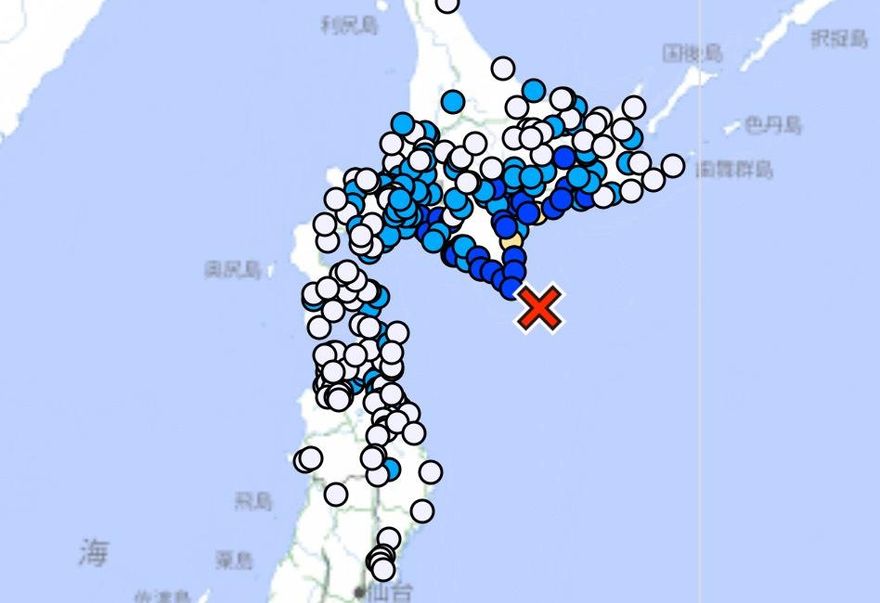 日本北海道20分鐘內連2震　最大規模6.3