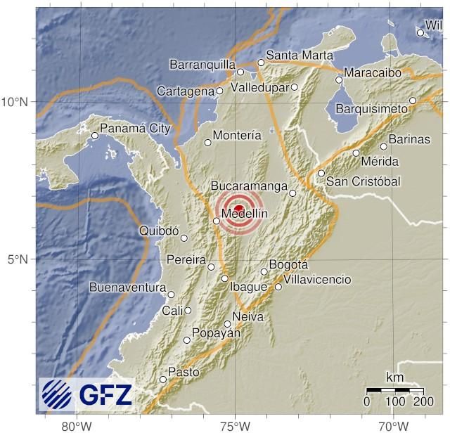 哥倫比亞爆規模6.4「極淺層強震」　多地有感搖晃