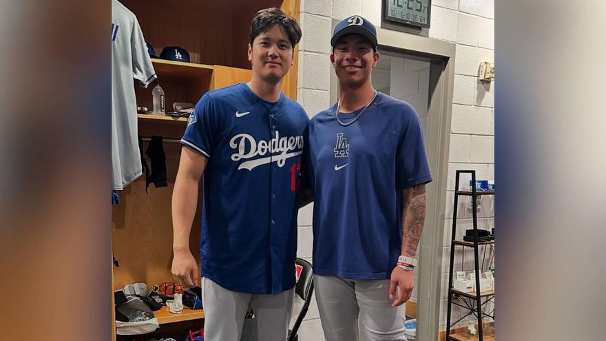 MLB/柯敬賢投打對決大谷翔平　開心合影人生成就解鎖