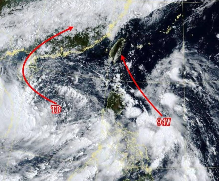 蝴蝶颱風生成＋94W逼近　東半部6/12「嚴防大雨」