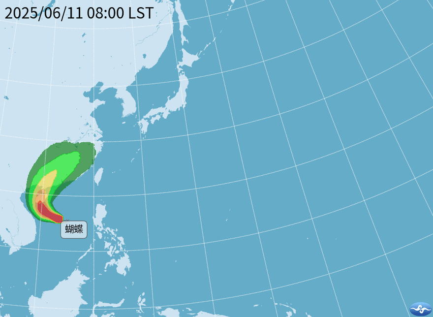 蝴蝶颱風生成！今晚雨彈先襲3地　連3天全台濕答答