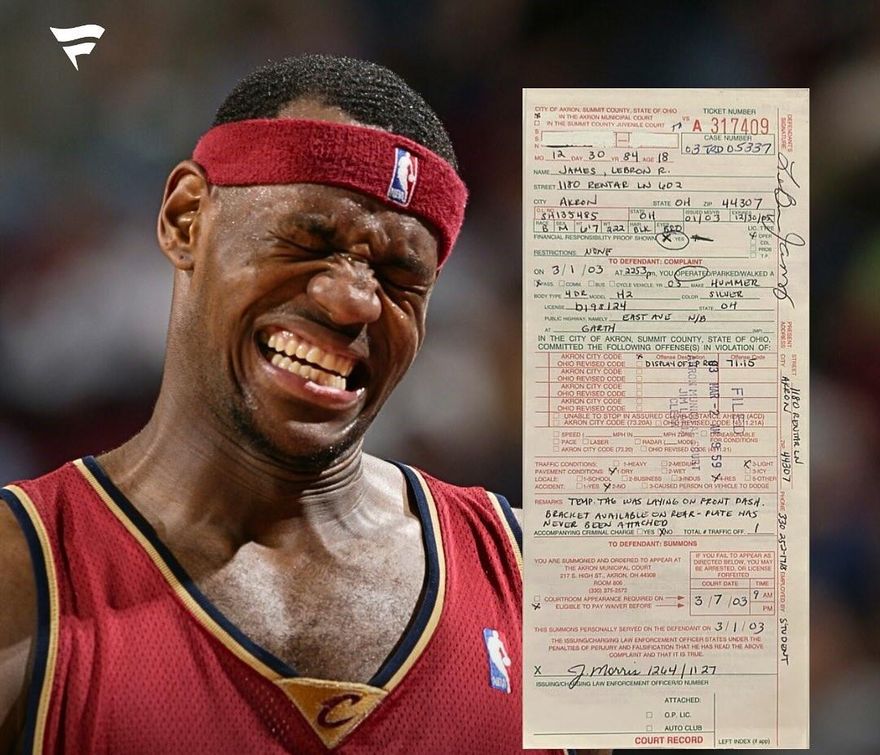 NBA/太狂啦！詹皇昔日「附帶簽名」罰單超夯　27.6萬天價售出