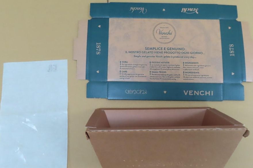 Venchi冰淇淋外帶盒含螢光劑　食藥署：全數退運