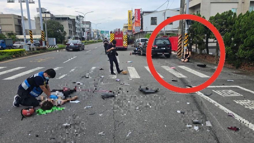 台南休旅車撞死母女！肇事細肩帶女「跪地呆滯」畫面曝