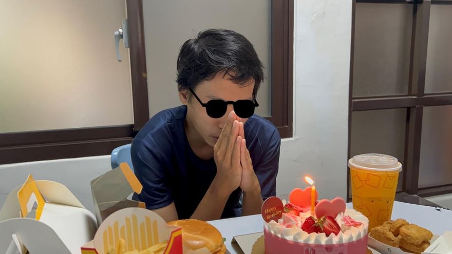 台中「黑戶青年」吃漢堡過生日哭了　人生首次願望曝光