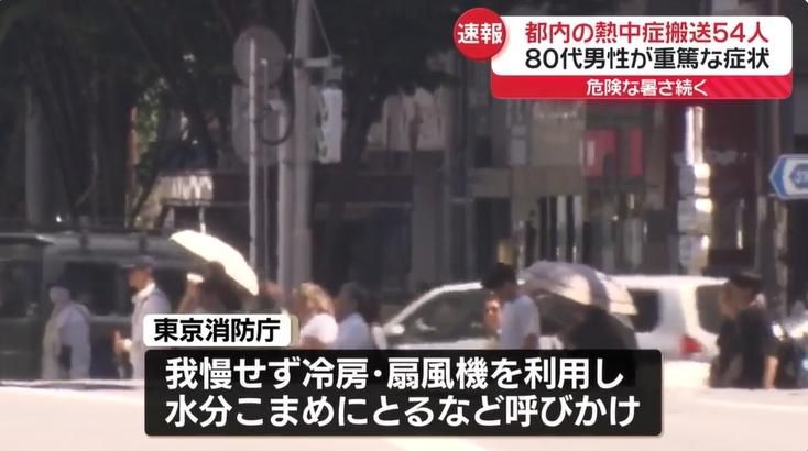 日本熱浪來襲！關東一早飆35度　已傳出疑似中暑死亡案例