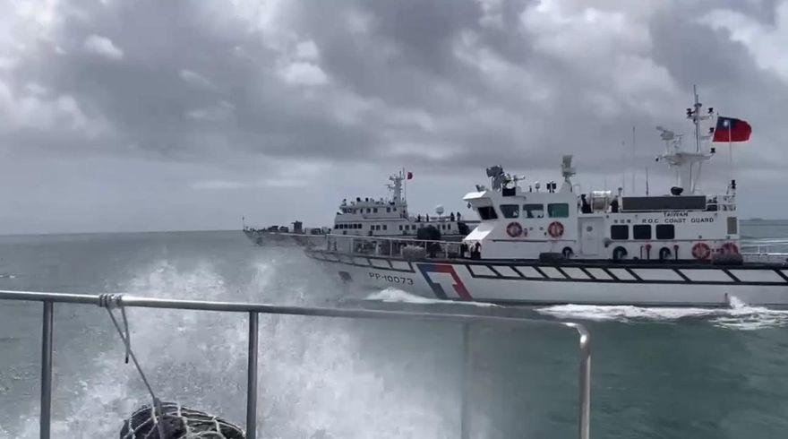 影/陸海警船2天連闖3次金門海域！海巡署：今年已侵擾76次
