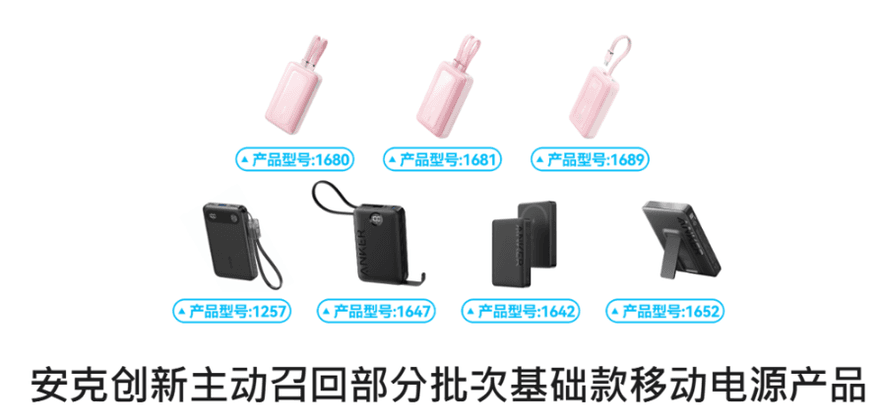 ANKER召回70萬顆行動電源　展碁：台灣1款下架