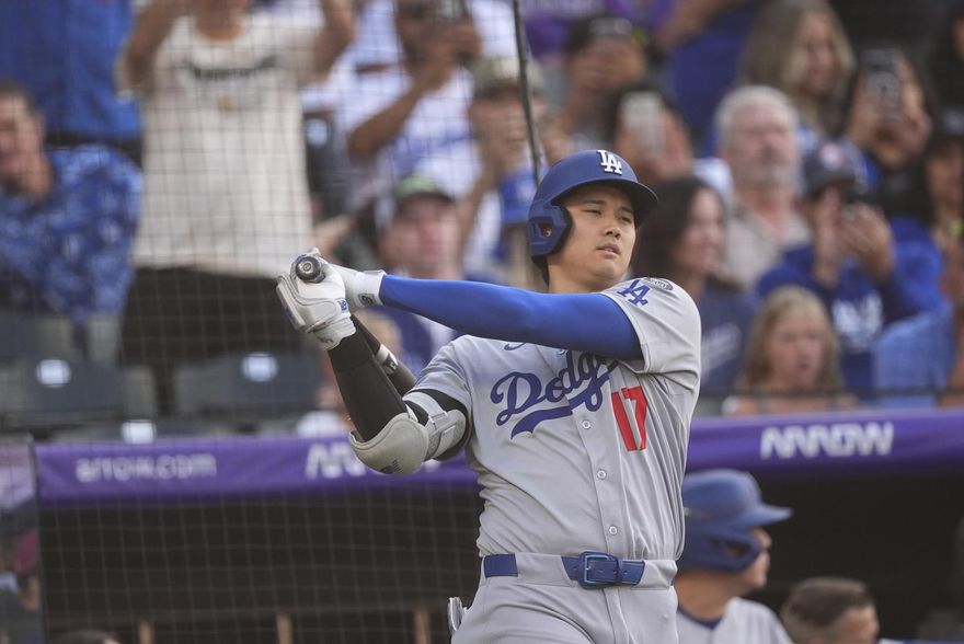 MLB/大谷翔平28轟出爐！球直落進道奇隊友手套