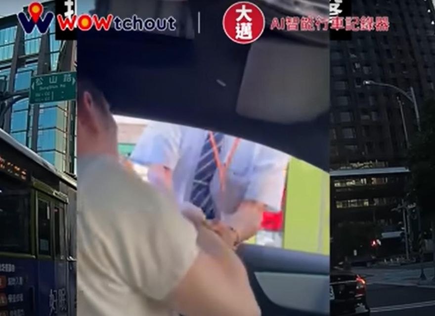 影/真派！疑「慈濟師兄」五分埔商圈攔車打人　身分是老董