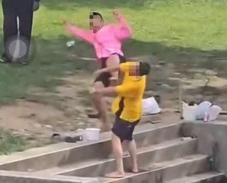 影/幹嘛搶我的魚！台中垂釣衝突　58歲男遭少年踹落水
