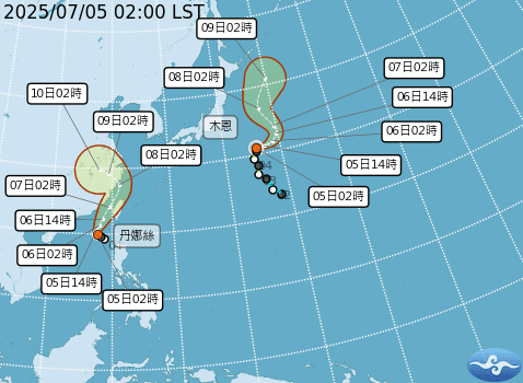 雙颱共舞！「丹娜絲」凌晨2時生成　氣象署：最快8:30發海警