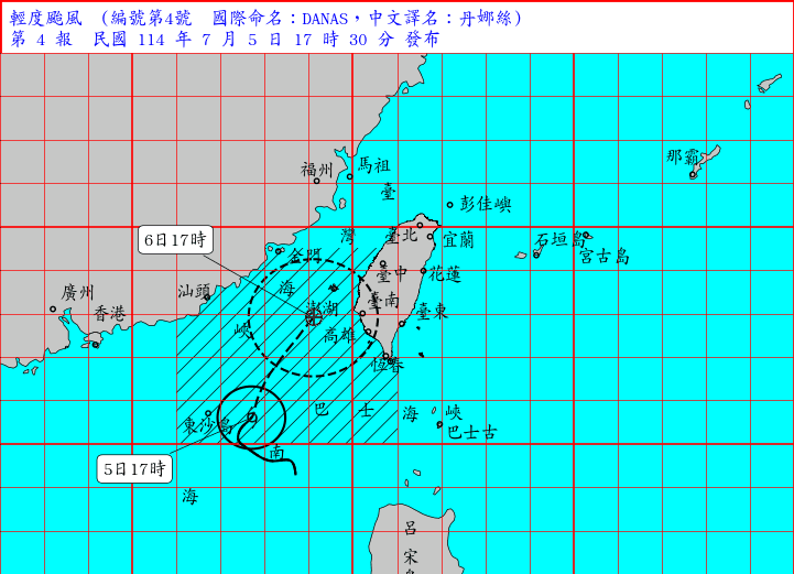 颱風丹娜絲來襲　屏東山區撤離92人