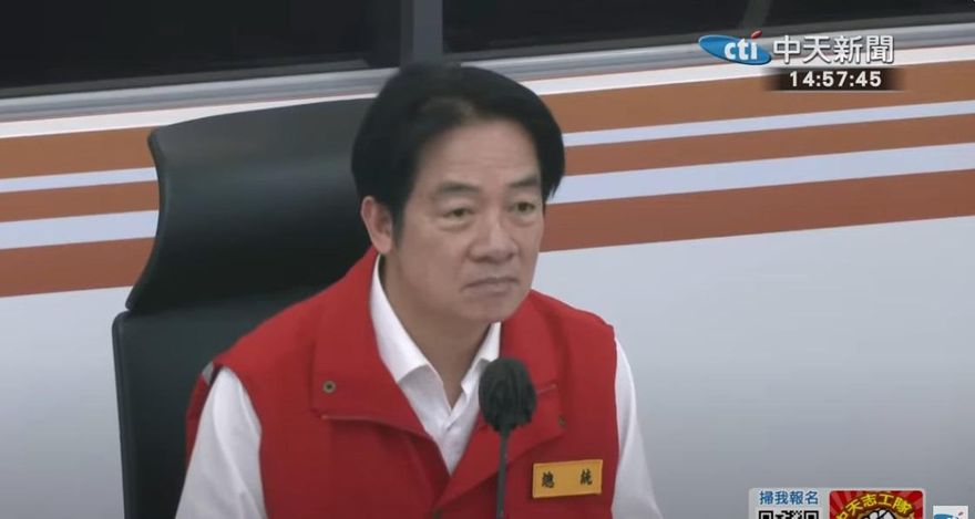 影/丹娜絲路徑罕見　賴清德：中央、地方颱風離境後才能休息