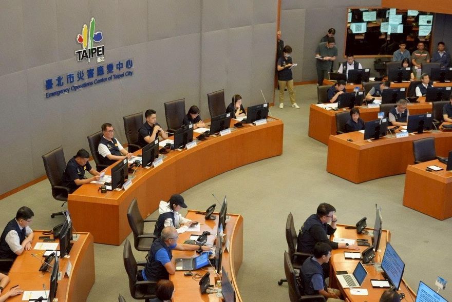 丹娜絲颱風將襲擊　北市府宣布災變中心提升至一級開設