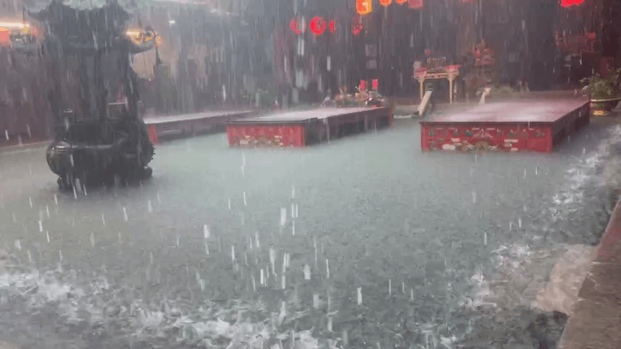影/對流胞旺盛大雨狂灌！中彰投26地淹水警戒　25鄉鎮市列一級