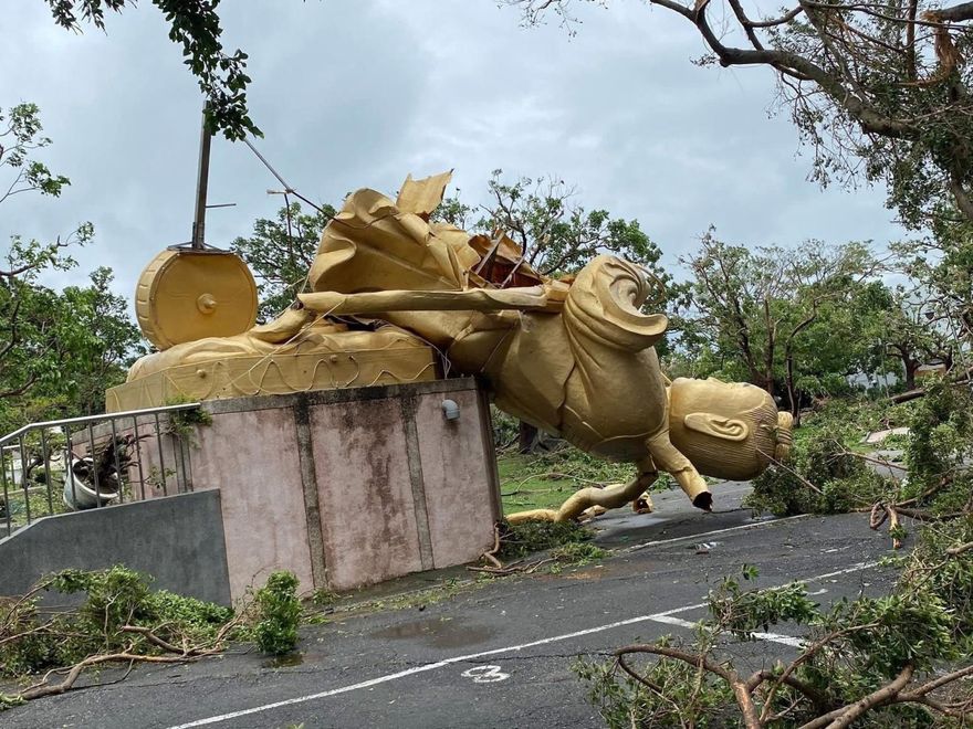 新營太子爺神像斷裂！命理師警告「台灣恐爆4災難」