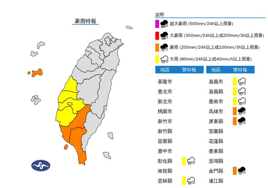 8縣市豪大雨特報！　吳德榮：西部、金門恐現雷雨