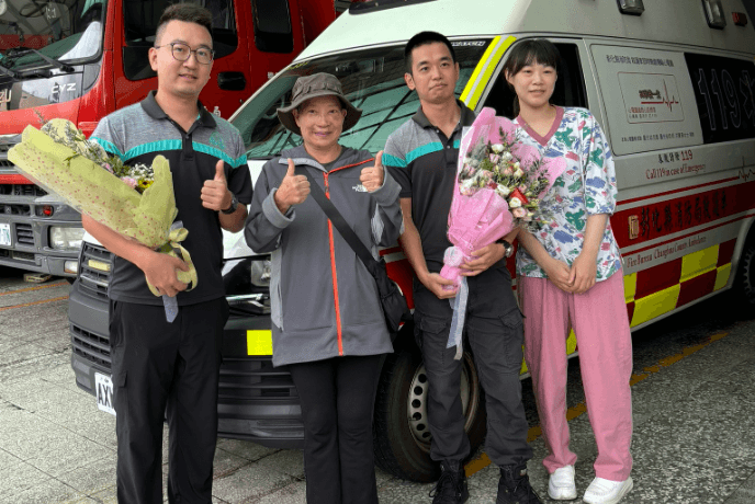 送便當自摔命危！勇消1分鐘神救援　彰化婦淚送感恩烤雞