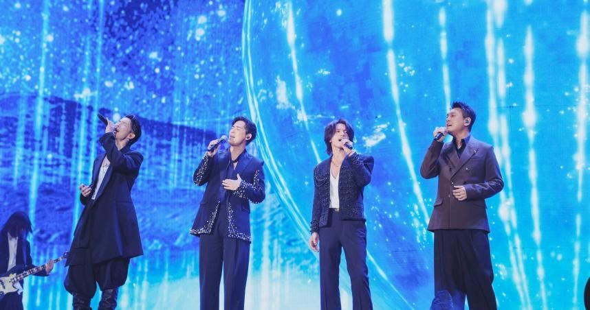 密謀兩年！F4復合「內幕曝」 周渝民登大巨蛋笑：第一次來五月天演唱會