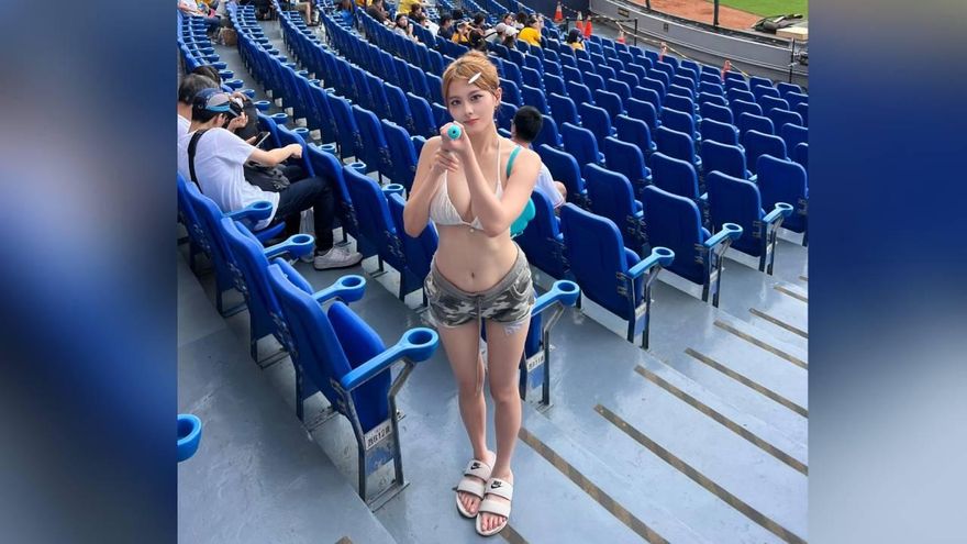 女球迷「涼水季」比基尼超Q彈！「象版權恩妃」辣翻一票網友