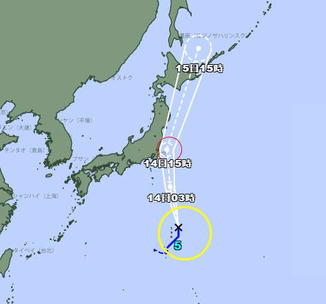 赴日注意！百合颱風直撲本州　關東地區恐現9級強風