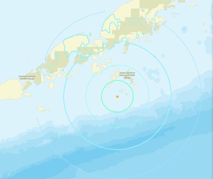 阿拉斯加外海今晨規模6.2地震　暫未發布海嘯預警