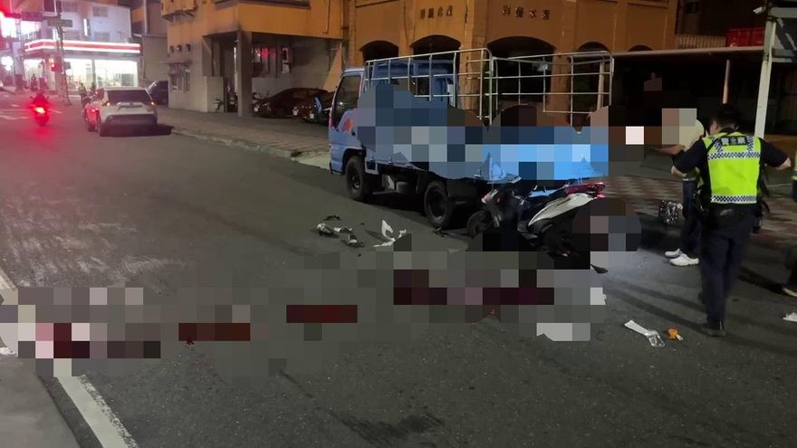 影/搶救無效！　高雄女騎士追撞貨車「重創慘死」