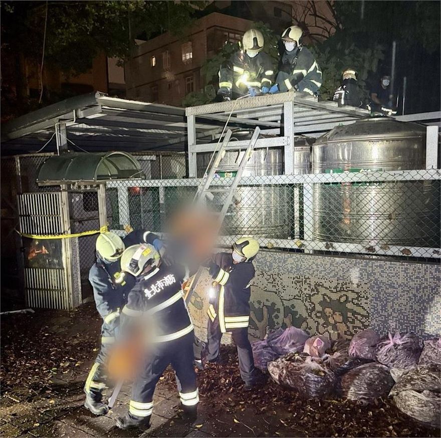 士林某校園驚見男屍！　水電師傅疑觸電身亡