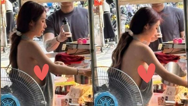 內湖737巷攤販驚見「火辣網紅炸排骨酥」　正妹老闆娘神到鄰攤暴動