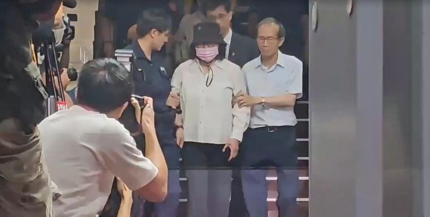 黃呂錦茹1千萬元交保　傍晚步出北院僅回應：大家辛苦了
