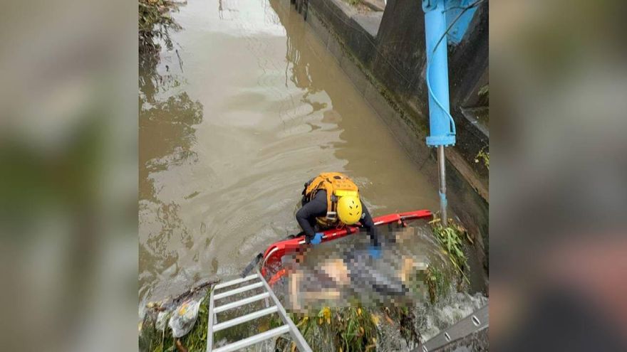 彰化嬤外出不明原因落水！看護驚見她漂浮溝渠水閘旁