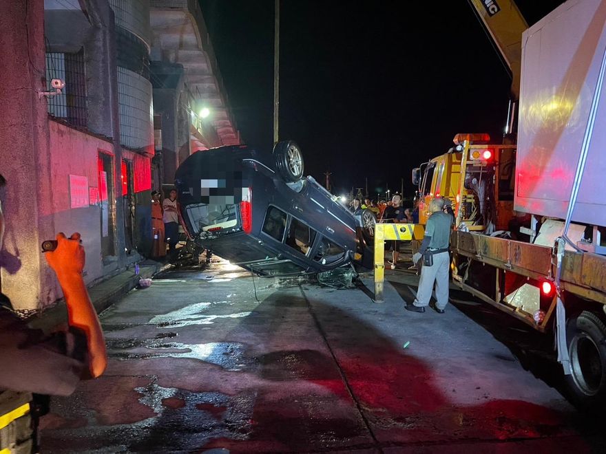 影/慟！新竹南寮爆「倒車高速墜海」噩耗　駕駛慘死