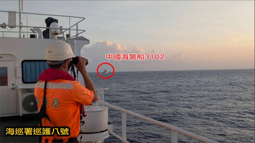 關閉AIS侵擾東沙　海巡署巡護八號強勢驅離大陸海警船