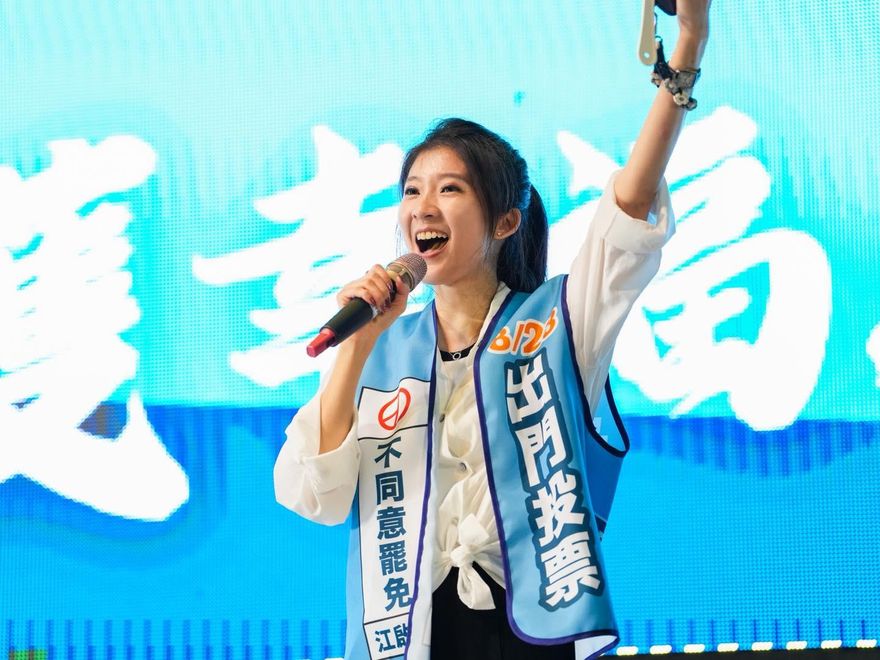 陪立委林思銘新竹掃街　藍營美女發言人曝民眾反應大不同