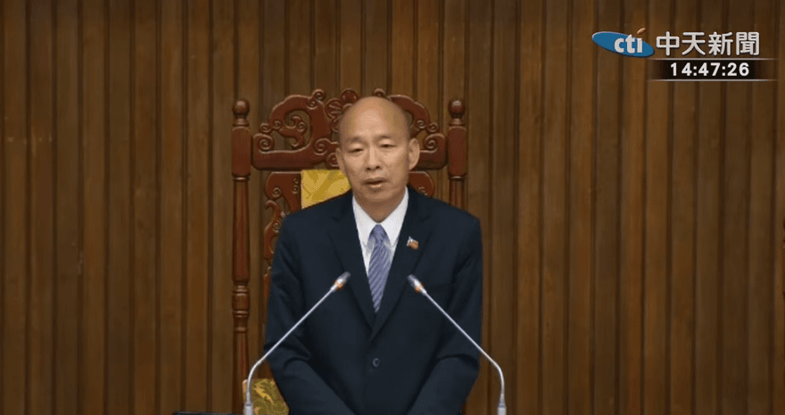 院長生氣了！卓揆赴立院備詢台下超空　韓國瑜開罵：太不像話