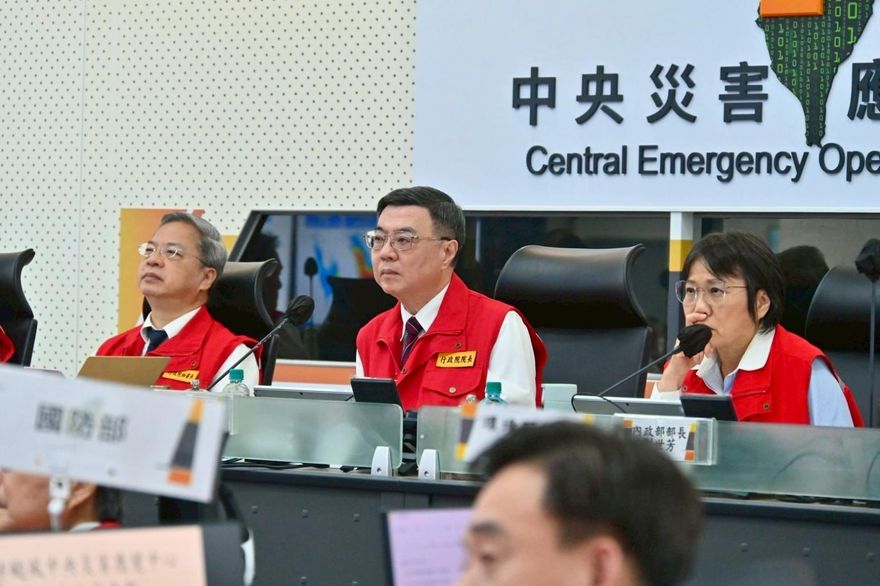 楊柳颱風來襲！卓榮泰視察災害應變中心 下令提高警覺